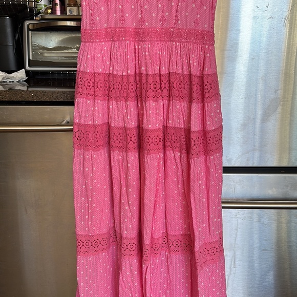 LoveshackFancy Hot Pink Maxi Dress - Picture 6 of 7